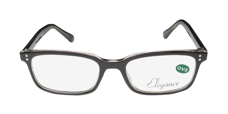 NEW ELEGANCE EL216 EYEGLASSES 50-17-140 PLASTIC FULL-RIM BLACK RECTANGULAR 001 gallery