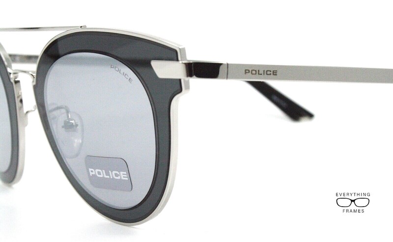 Police SPL349 579X SILVER/BLACK MIRROR Sunglasses New Authentic 47 gallery