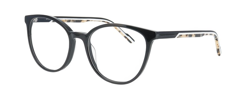 ProDesign Denmark BLADE 2 c.6032 Black Dark Shiny EYEGLASSES – 54-18-145
