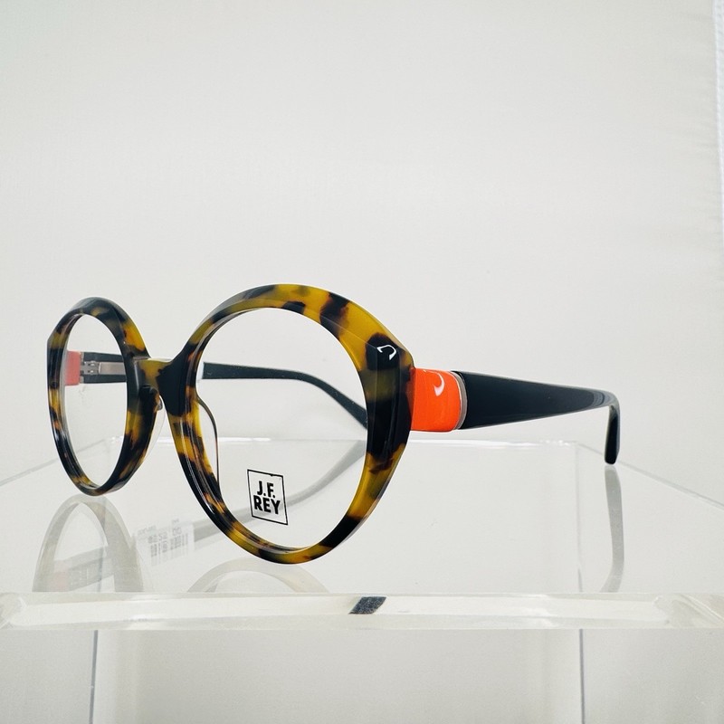 J.F. REY JF1546 MSRP $525 COLOR 9860 TORT ORANGE BLACK DESIGNER EYEGLASS FRAMES gallery