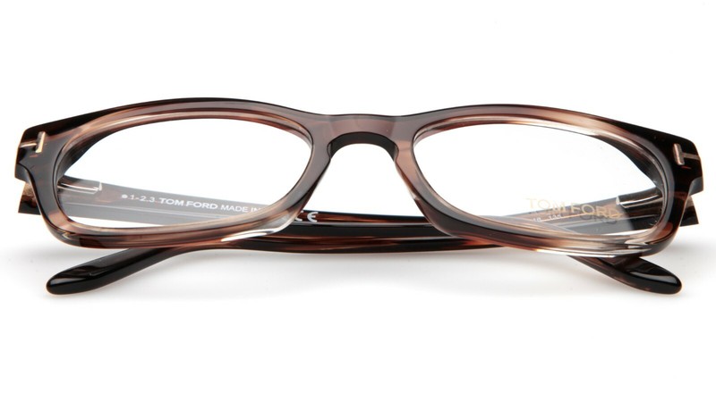 NEW TOM FORD TF 5184 047 Brown Marble EYEGLASSES FRAME 52-18-135mm B32mm Italy gallery