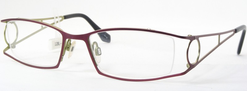 Vintage Opdo 7400-1 Plum /Green UNIQUE EYEGLASSES GLASSES FRAME 50-18-135mm