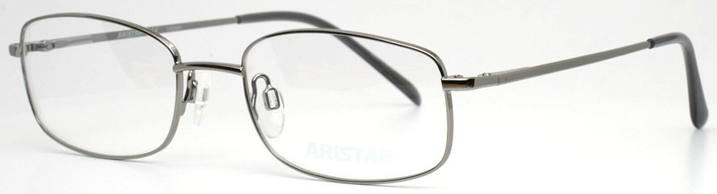 ARISTAR AR16250 505 Silver Mens Rectangle Full Rim Eyeglasses 52-19-140 B:33