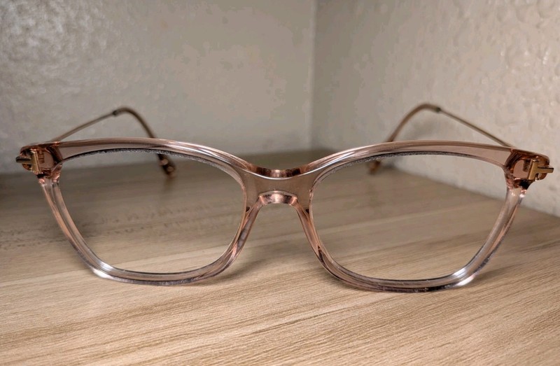 Tom Ford Eyeglasses, Frames Only, TF5712-B 072 Peach, 50-15-140, Plastic, Italy