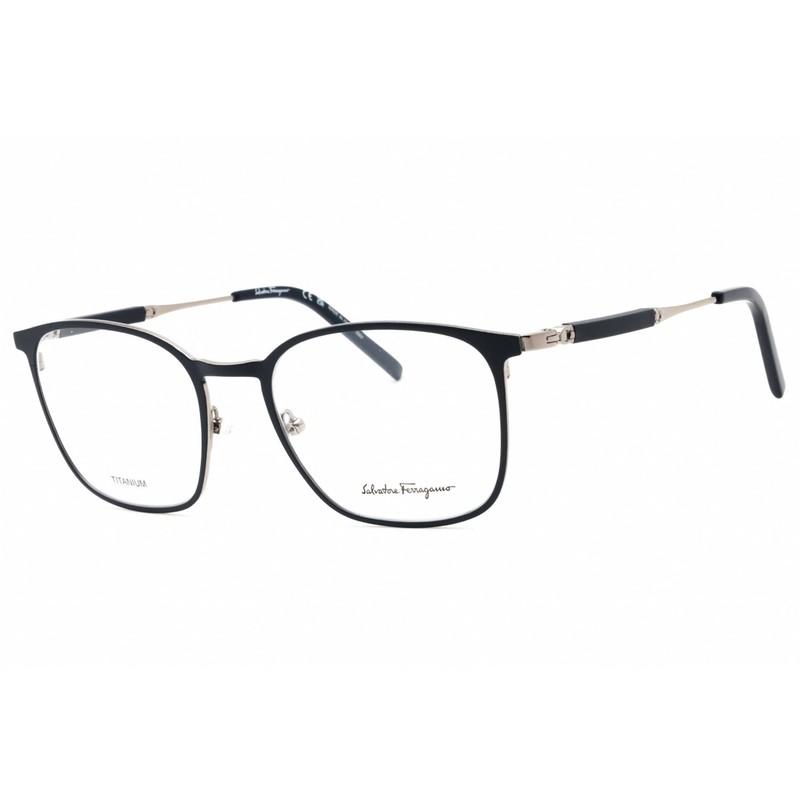 Salvatore Ferragamo Unisex Eyeglasses Light Ruthenium/Blue Frame SF2566 021