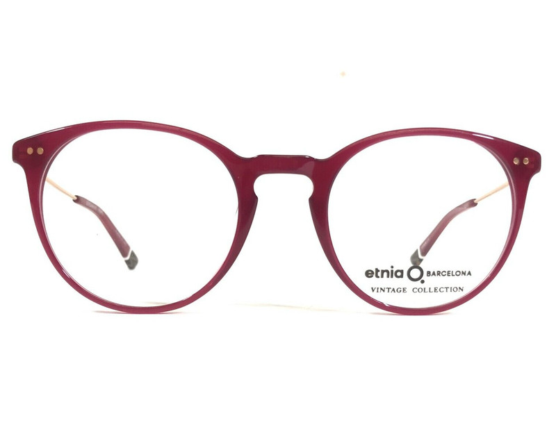 Etnia Barcelona Eyeglasses Frames JORDAAN MT PUPK Purple Pink Gold 48-21-140 gallery