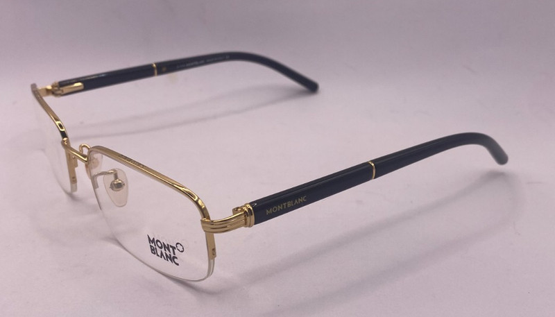 MONTBLANC FRAMES ONLY EYEGLASSES MB 336 030 GOLD BLACK 56-20-140 gallery
