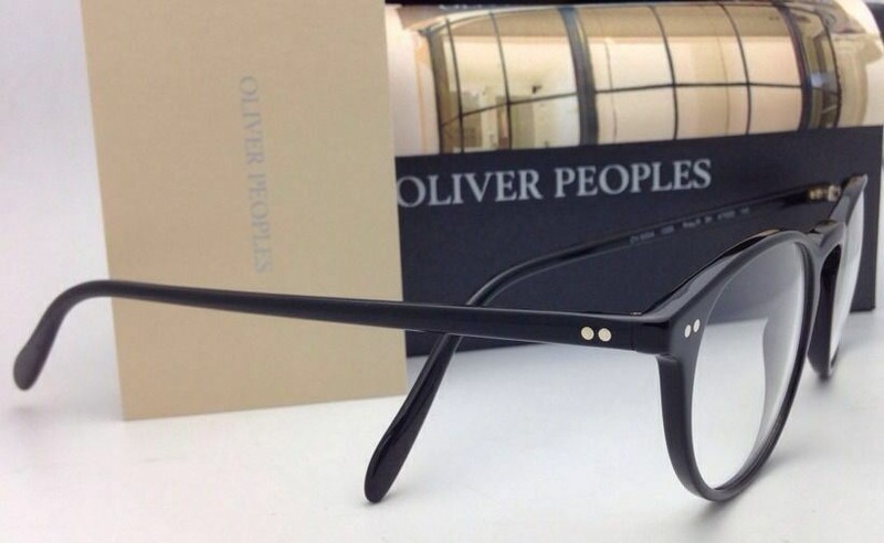 New OLIVER PEOPLES Eyeglasses RILEY R BK OV 5004 1005 47-20 Black Frame w/ Demo gallery