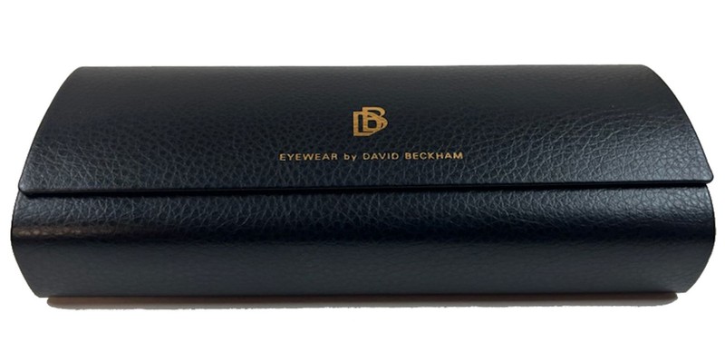 David Beckham Men's Crystal Grey/Gold-Tone Square Eyeglass Frame DB7074F-0FT3-17 gallery