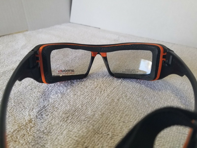 Armourx 6006 Black Safety Glasses Frame with Demo Lenses (NEW) Ready for Rx  gallery