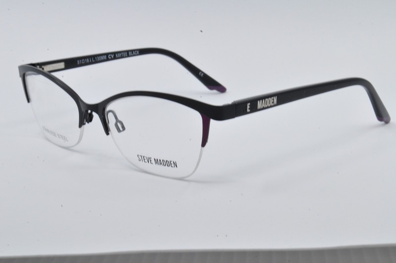 Steve Madden Eyeglasses KAYTEE Black, Size 51-16-130