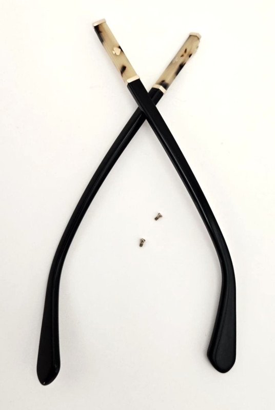 KATE SPADE KAILEIGH W27/BLACK PLASTIC TEMPLE ARMS AUTHENTIC 140MM/2 SCREWS