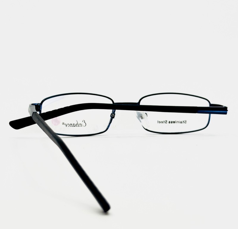 NEW ENHANCE 3837 T BLUE Unisex Rectangle Full Rim Eyeglasses 49-17-140 B:26 gallery
