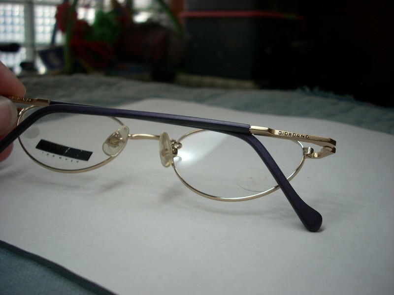 GIORDANO #GA0270 WOMEN'S GOLD/PURPLE METAL EYEGLASS FRAMES 47-19-140 LOOSE (VB) gallery