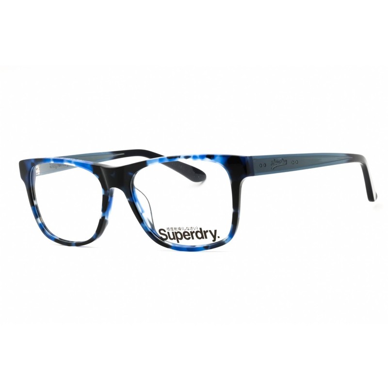 Superdry Men’s Eyeglasses Blue Tortoise/Crystal Square Shape Frame SDOAVERY 106
