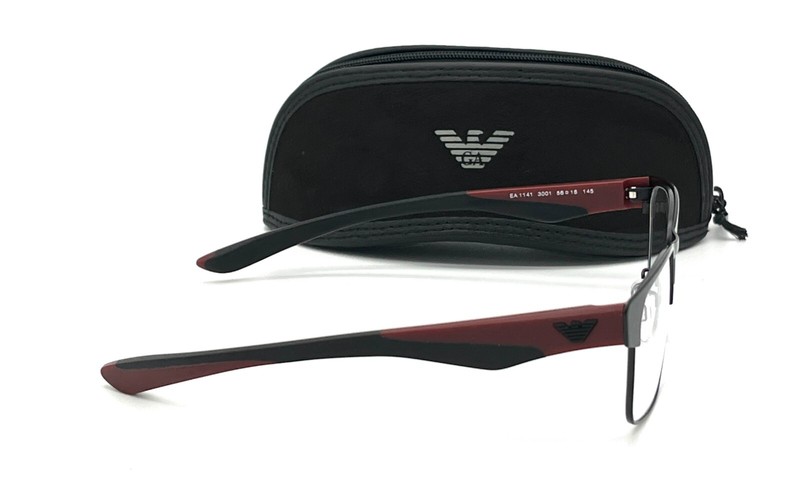 EMPORIO ARMANI EA1141 3001 Matte Black / Demo Lens 56mm Eyeglasses gallery