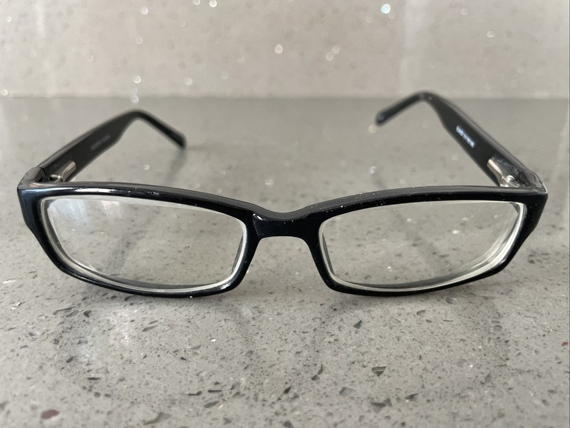 Modern Optical Plasma EYEGLASSES FRAMES ONLY 51-16-140 Black full rim rectangle