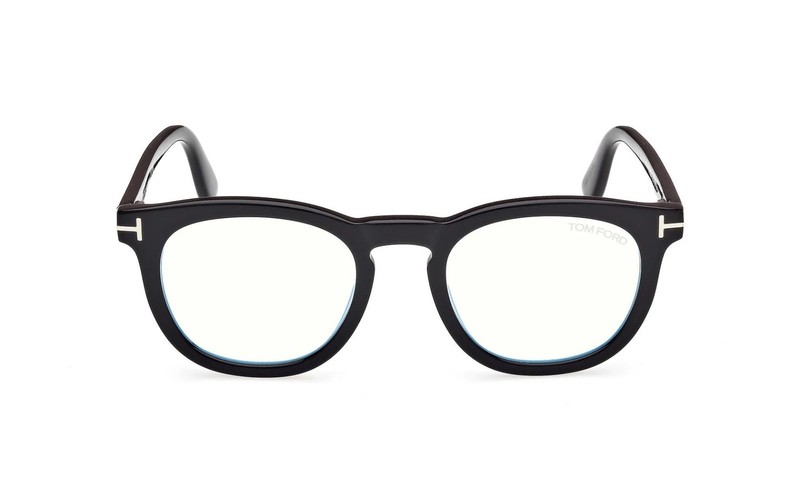 NEW TOM FORD FT5993-B 005 BLACK/CLEAR/GREY CLIP-ON PHOTOCHROMIC AUTHENTIC 50MM gallery