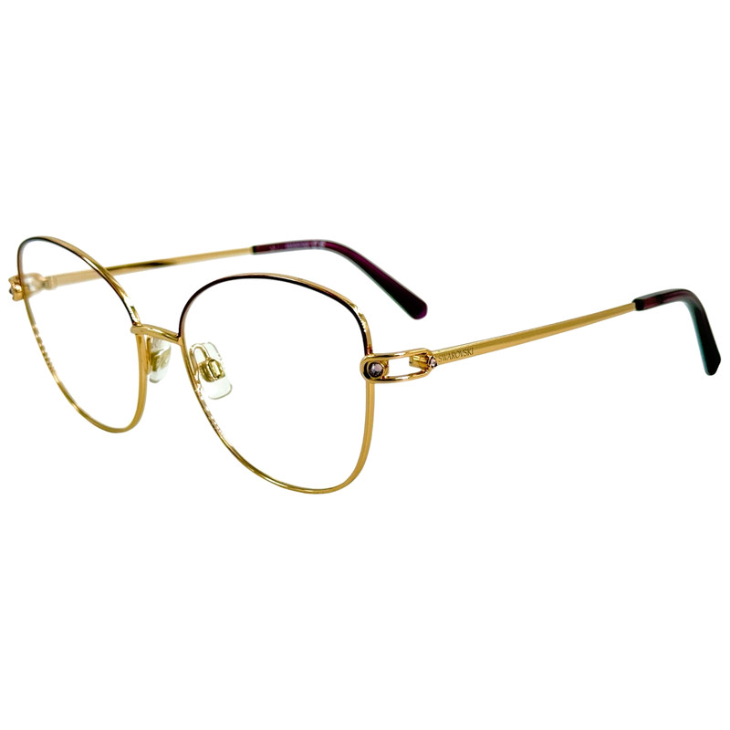 Swarovski SK5398 Womens Metal Eyeglass Frame 028 Shiny Rose Gold 53-16