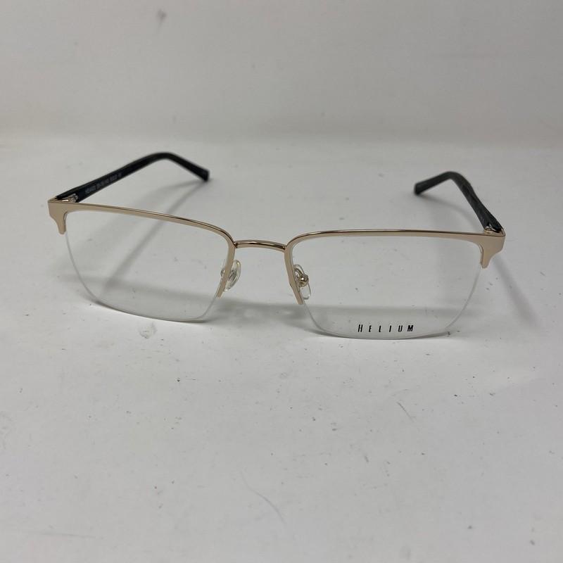 Helium HE4403 55-18-140 Satin Gold Black Eyeglasses TD50