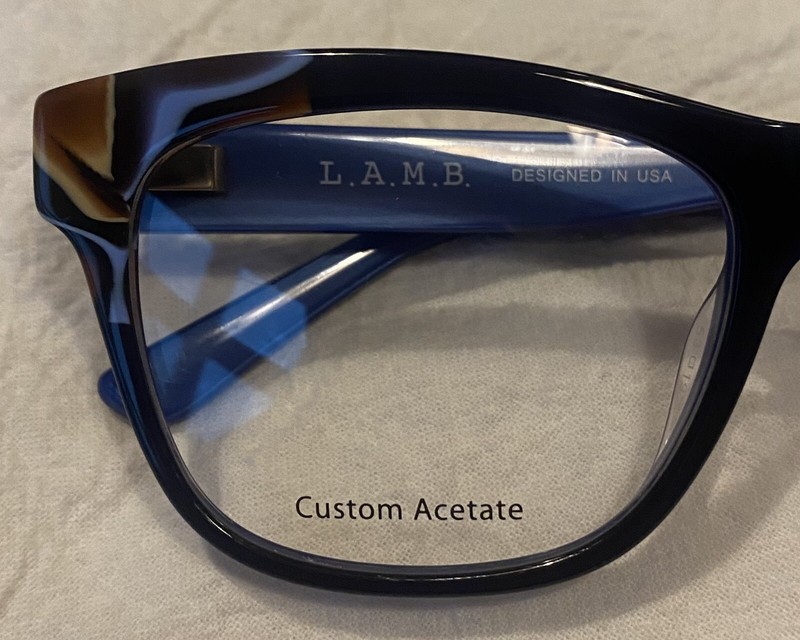 Gwen Stefani Eyeglasses Female L.A.M.B LA035 Navy Blue Optical Frame 53-19-140 gallery