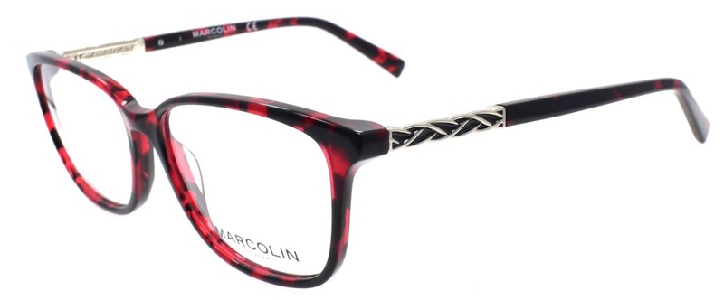 Marcolin MA5027 054 Women’s Eyeglasses Frames 55-14-140 Red Havana