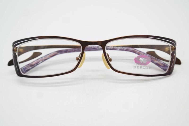 Glasses S.P.O. BERLIN SOUL Bronze Violet Oval Eyeglass Frame New gallery