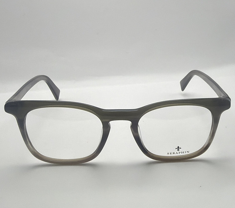 Seraphin Sandpiper 8687 Gray Plastic Full Rim Eyeglass Frames 51/21 145 -5038
