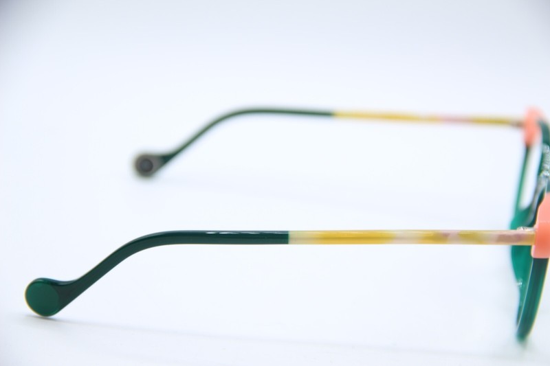 NEW WOOW OPTICAL SAY YES 1 COL 0294 GREEN PINK AUTHENTIC FRAMES EYEGLASSES 46-18 gallery