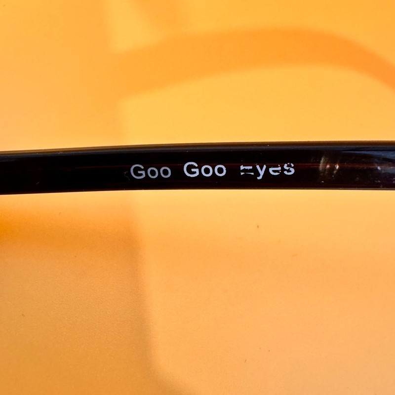 Goo Goo Eyes Eyeglass Frames Only Women 55-17-140 Black Polka Dot Cat Eye GGE818 gallery