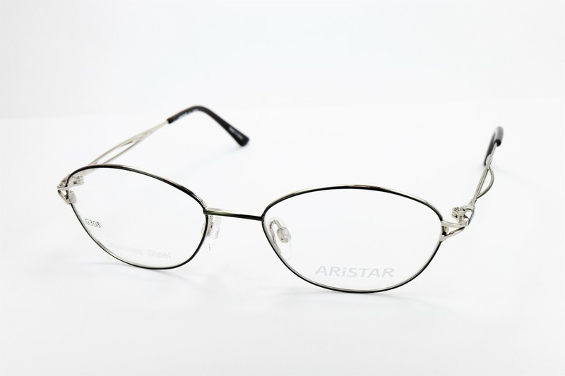 ARISTAR by Charmant AR18419 547 Black 51-17-135 Eyeglass Frames with Case G308