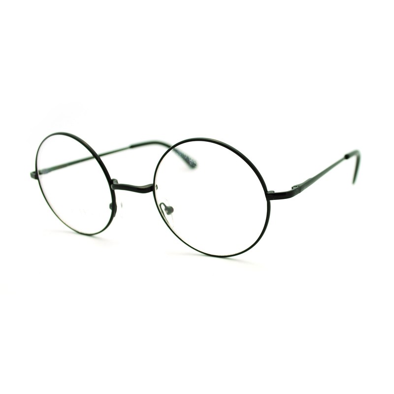 70s Icon Hippie Musician Rocker Celebrity Perfect Circle Lens Wire Eye Glasse
