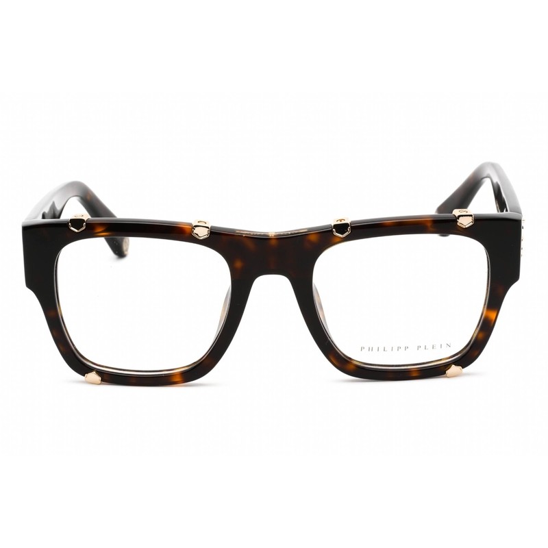 Philipp Plein Women's Eyeglasses Brown Plastic Square Shape Frame VPP042W 0722 gallery