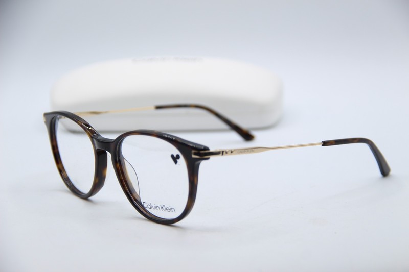 NEW CALVIN KLEIN CK19712 235 HAVANA GOLD AUTHENTIC FRAMES EYEGLASSES 51-17