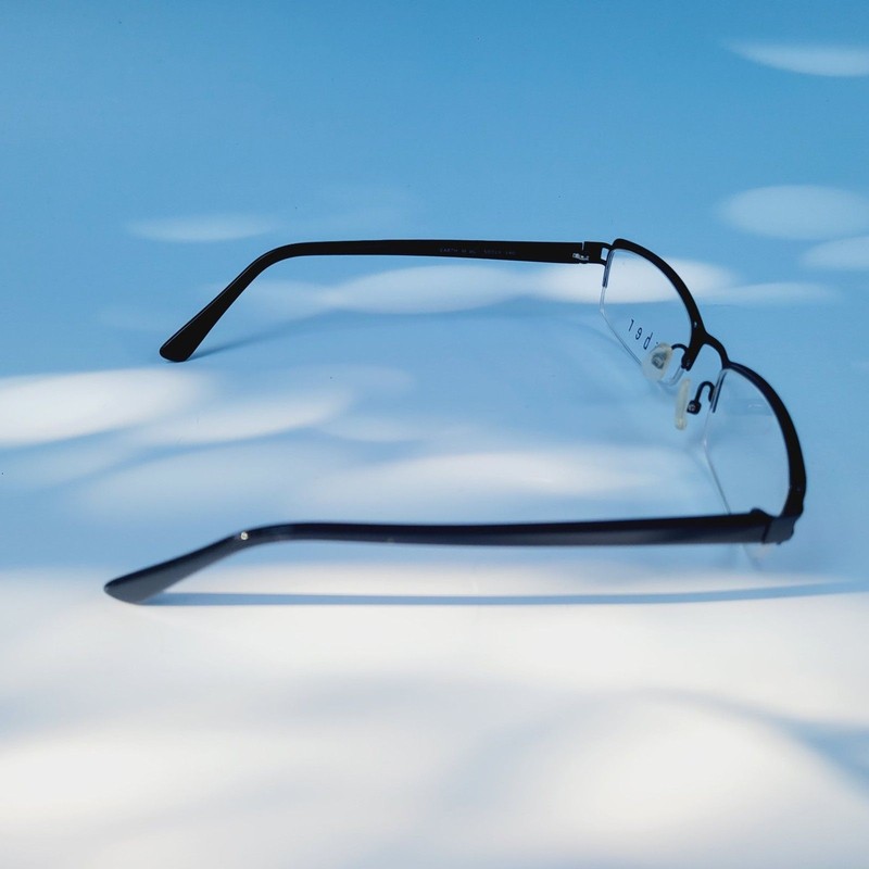 Lido West Korea EARTH M BLACK 50-19 140 Uber eyeglasses half frame eyewear gallery