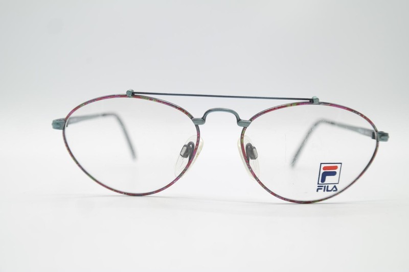 Vintage Fila 6839 Multicolored Oval Glasses Frame Eyeglasses NOS