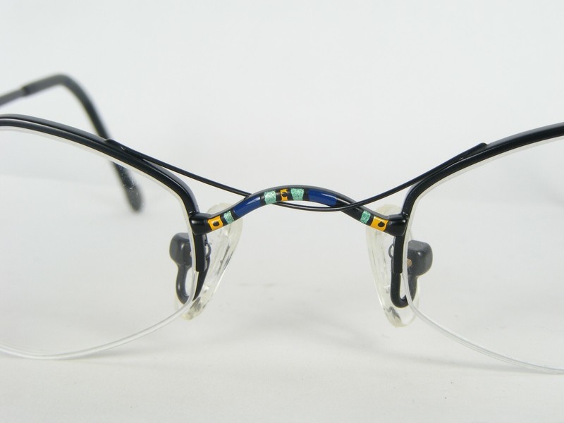 LB-line 6526 03 BLACK /MULTICOLOR EYEGLASSES GLASSES METAL FRAME 42-22-138mm gallery