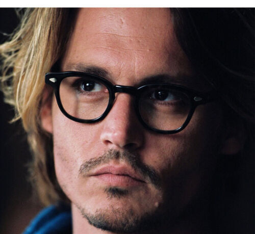 Retro Acetate glasses johnny depp eyeglasses Women men's glasses 44/46/49mm gallery