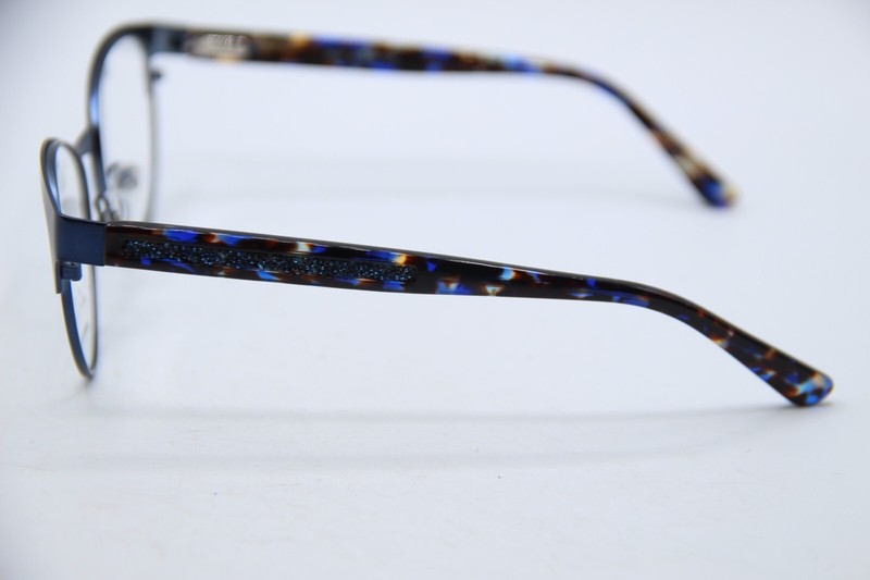 NEW LA SCALA 844 NAVY TORT TEMPLES AUTHENTIC DESIGNER EYEGLASSES 52-18 gallery
