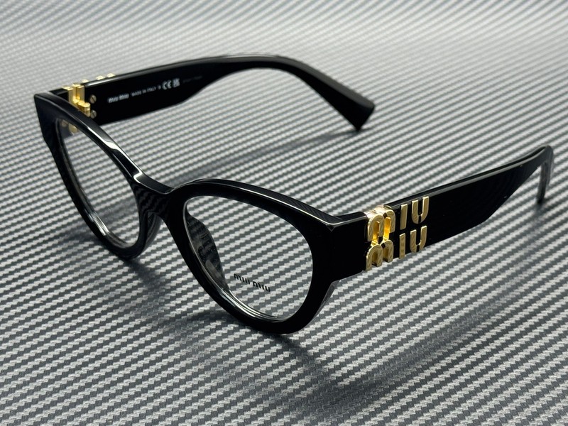 MIU MIU MU 01VV 1AB1O1 Black Women’s 52 mm Eyeglasses