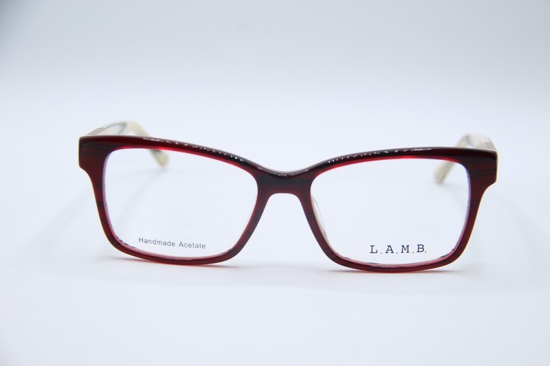 NEW L.A.M.B. LA060 BUR BURGUNDY PEARL AUTHENTIC EYEGLASSES 53-16 gallery