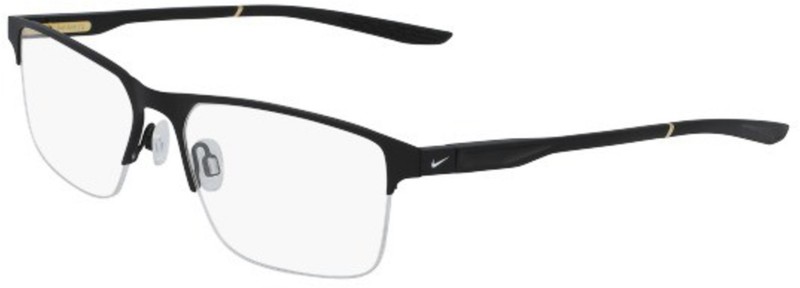 NIKE 8045 Satin Black/Black 002 Size 57 Eyeglasses