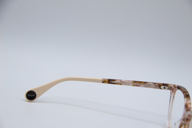 NEW WOOW THINK TWICE 3 COL 4034 BROWN TORTOISE AUTHENTIC EYEGLASSES 55-16 gallery