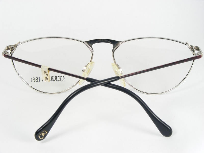 Vintage Cerruti 1881 C 1802 WR PURPLE SILVER EYEGLASSES GLASSES FRAME C1802 56mm gallery
