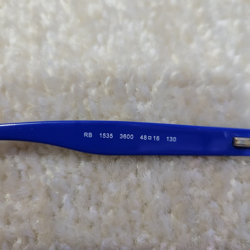 Ray Ban Eyeglasses Frames RB1535 3600 Blue Black Full Rim 48-16-130 gallery