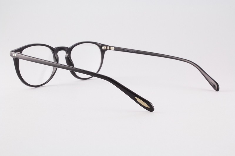 Rare Authentic Oliver Peoples OV 5004 1005 Riley R BK 47mm Black Glasses Italy gallery