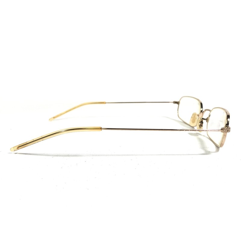 Oliver Peoples Trip G Eyeglasses Frames Gold Titanium Rectangular 52-18-140 gallery