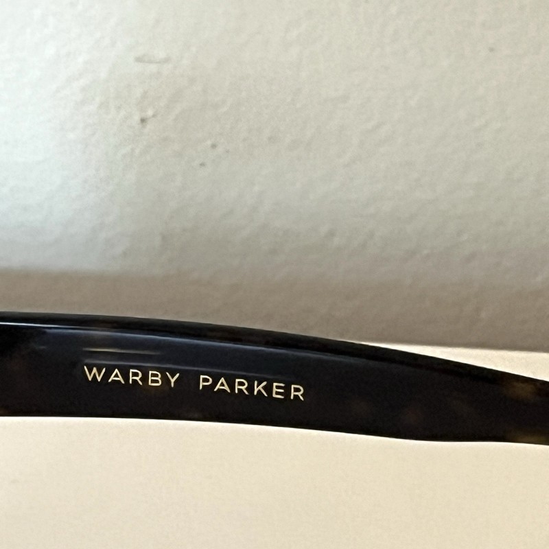 Warby Parker Tatum M283 Cognac Tortoise Eyeglasses Frames 50-19 Exc Cond gallery