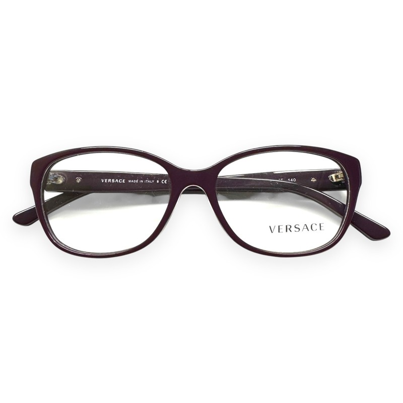 Versace VE 3189-B 5066 Eyeglasses Glasses Dark Violet Purple Crystals 54mm gallery