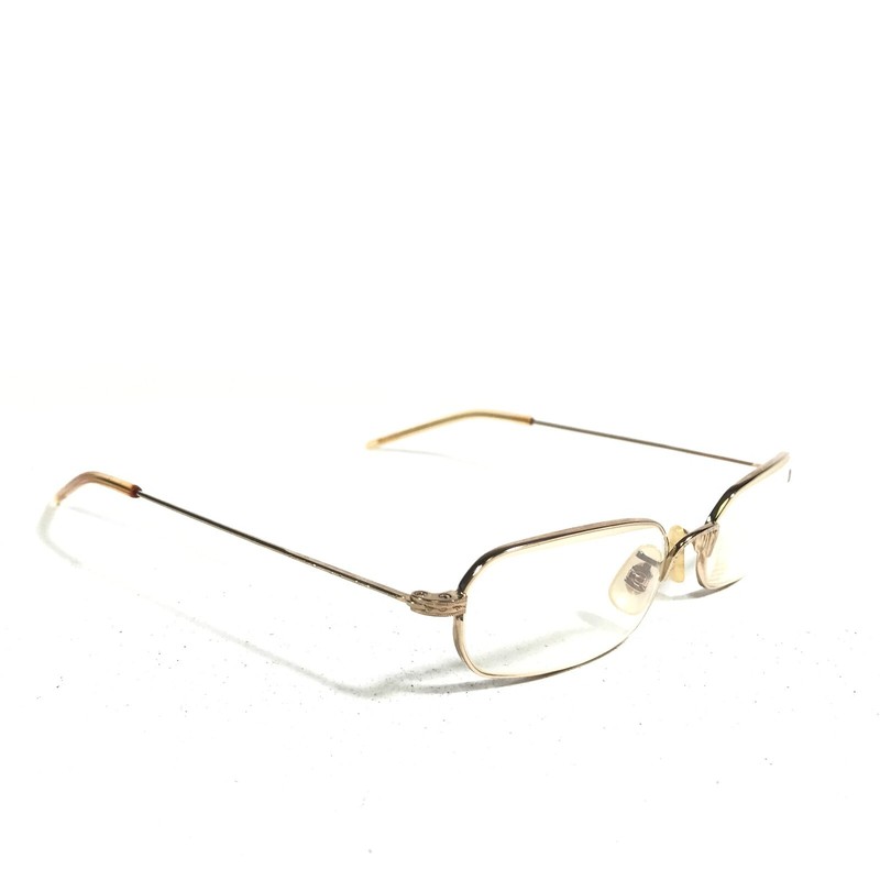 Oliver Peoples Trip G Eyeglasses Frames Gold Titanium Rectangular 52-18-140 gallery